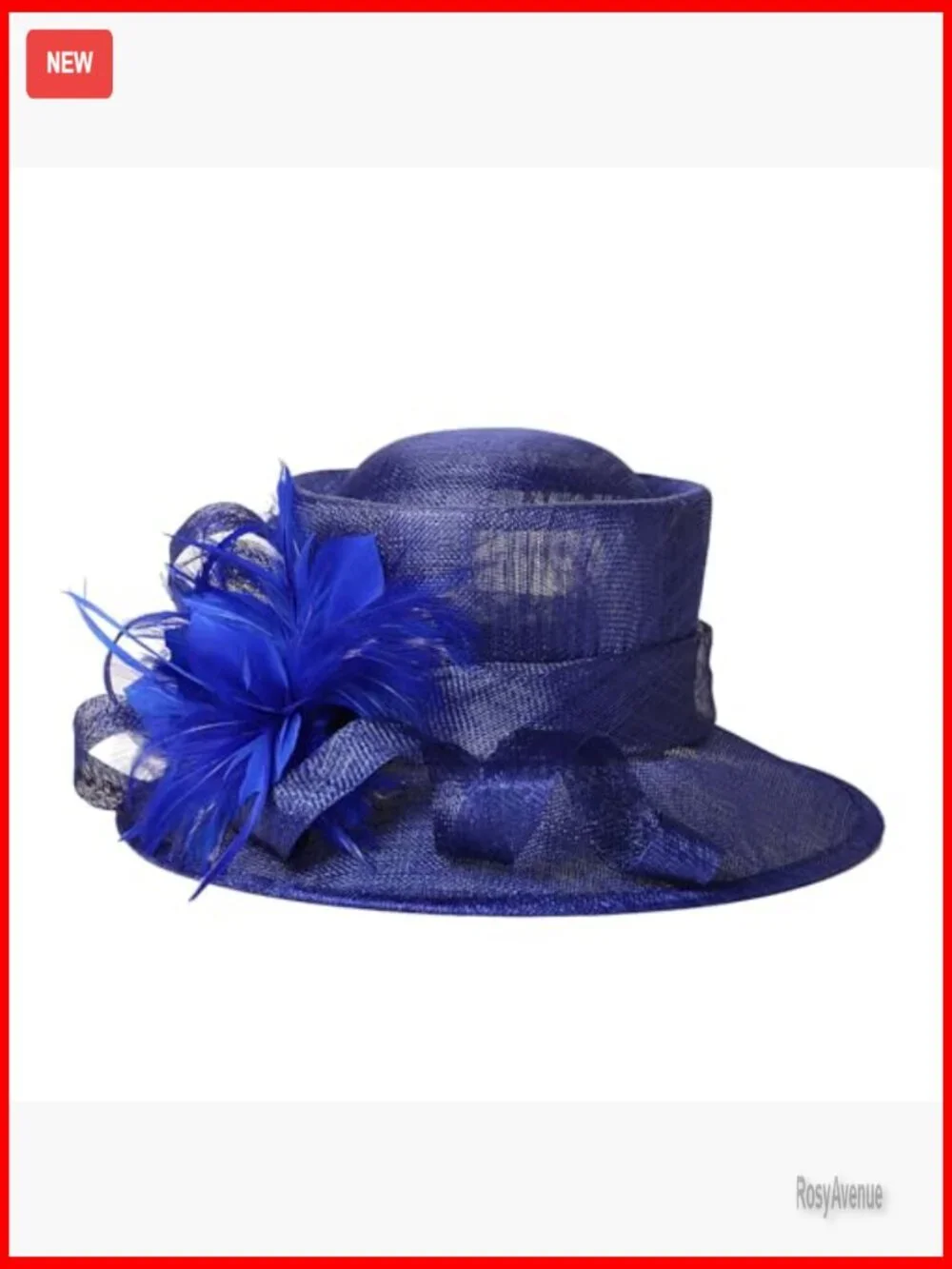 Adjustable Derby Fedora Hat with Feather Trim for Special Occasions